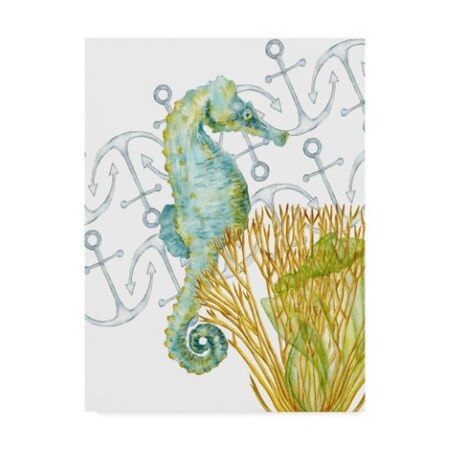 Trademark Fine Art Melissa Wang 'Undersea Creatures I' Canvas Art, 24x32 WAG07388-C2432GG